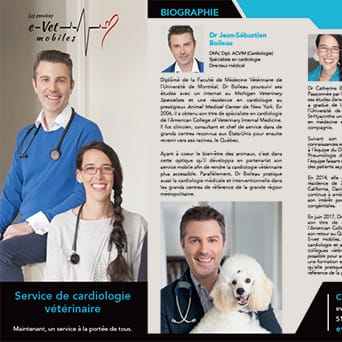 Brochure cardiologie vétérinaire