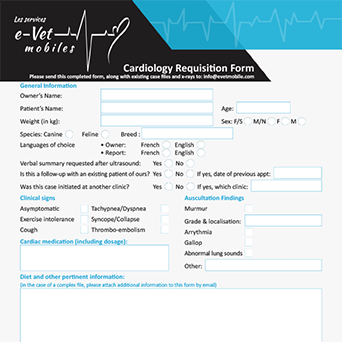 Cardiology Requisition Form